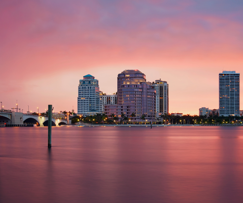 Palm Beach- night skyline