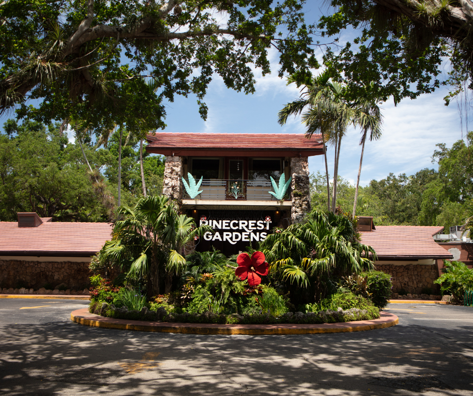 Pinecrest gardens sign